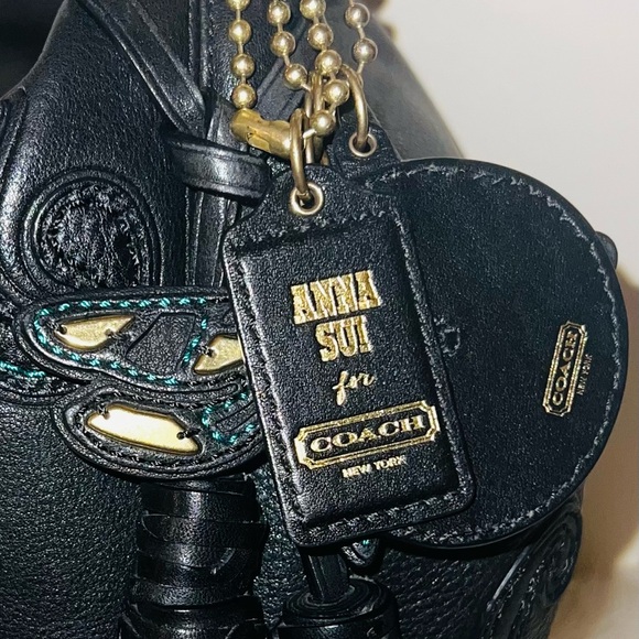RARE, exclusive Anna Sui Dragonfly Satchel - Picture 8 of 11